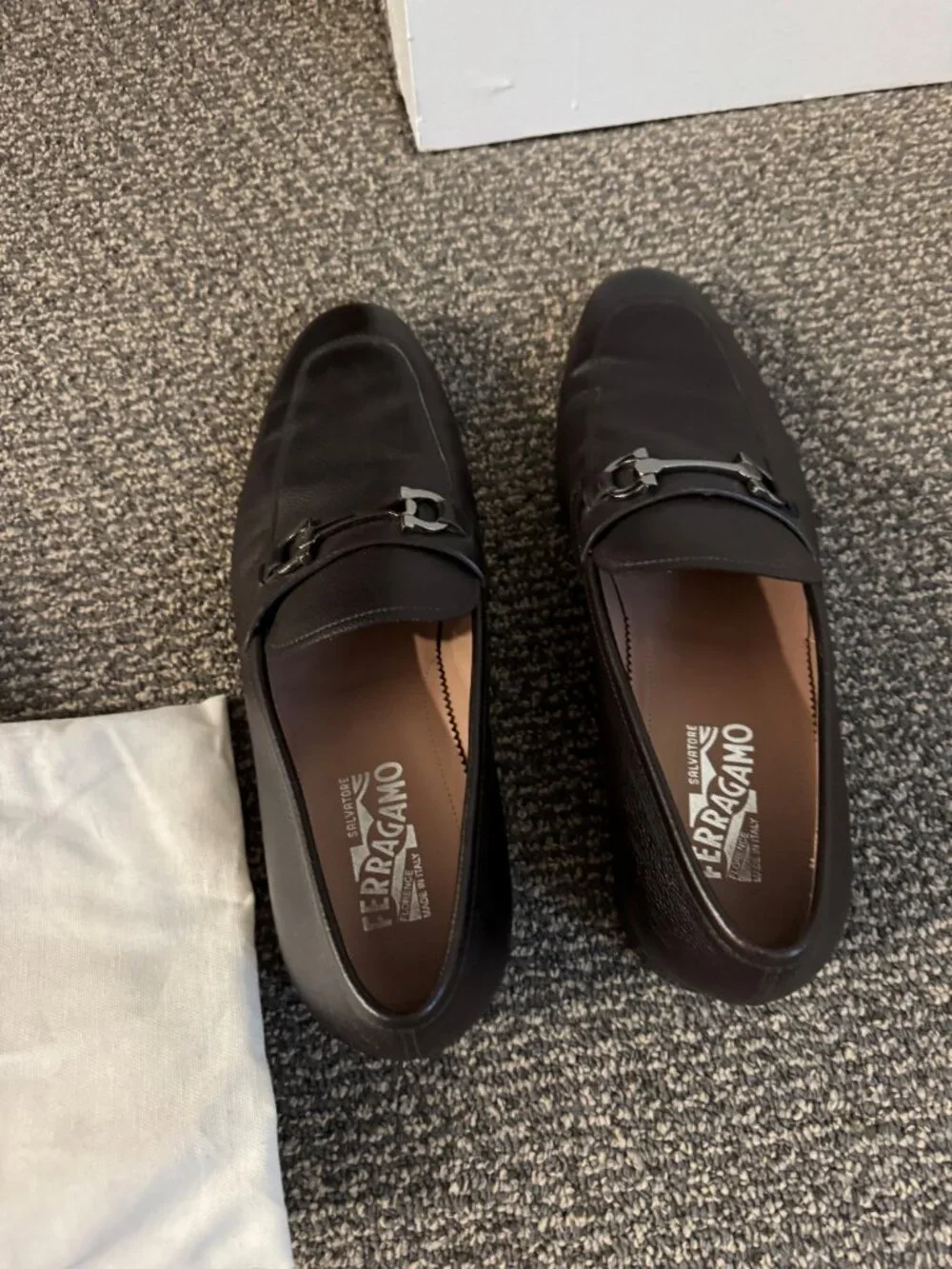 Salvatore Ferragamo Men’s Leather Loafers – Excellent Condition